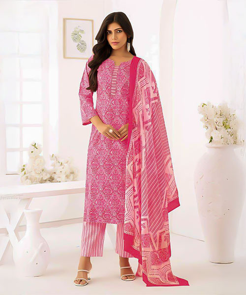Pink  Cotton Casual Wear Salwar Kameez in lichfield