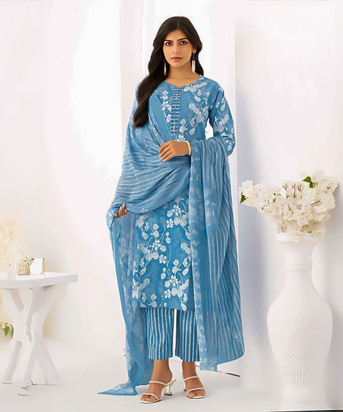 Blue  Cotton Casual Wear Salwar Kameez in lichfield