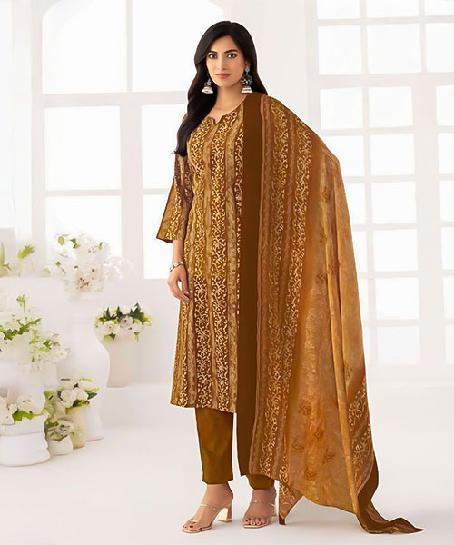 Yellow Cotton  Casual Wear Salwar Kameez