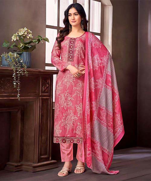 Pink  Rayon Capsule Printed Salwar Kameez in mumbai