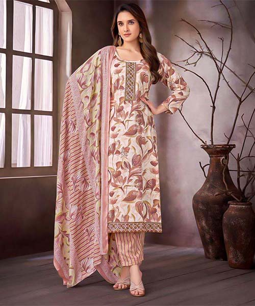 White  Rayon Capsule Printed Salwar Kameez in mumbai
