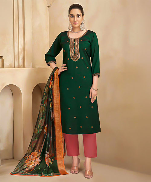 Green Fancy Casual Wear Salwar Kameez in seattle