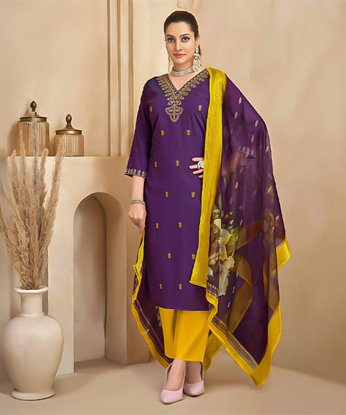Violet Fancy Casual Wear Salwar Kameez in seattle