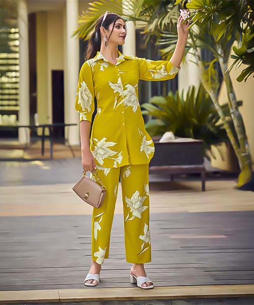 Green  Rayon Casual Wear Kurti in canada