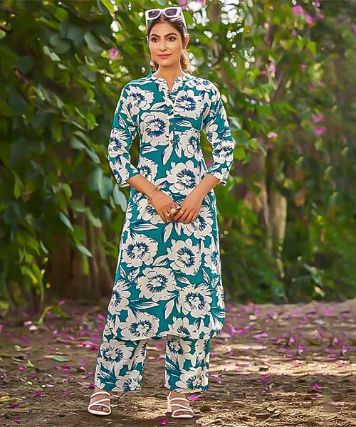 Black Rayon Printed Kurti in delhi