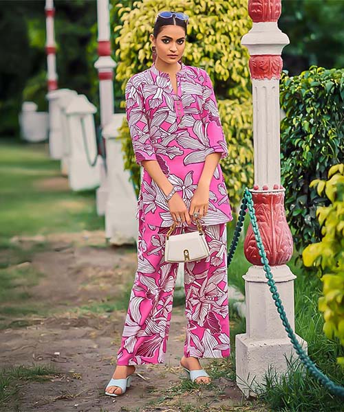 Pink  Rayon Casual Wear Kurti in st davids