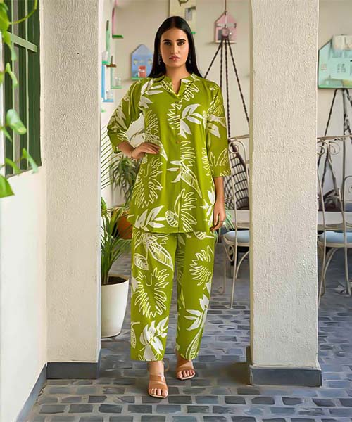 Green  Rayon Printed Kurti in reading
