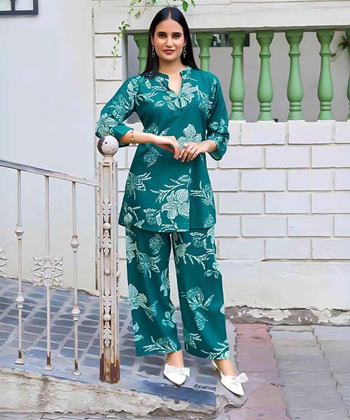 Green  Rayon Printed Kurti in reading