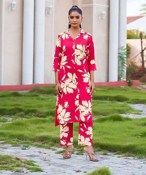 Red Rayon Casual Wear Kurti in salford