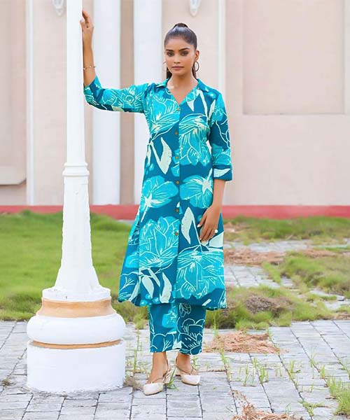 Blue Rayon Casual Wear Kurti in salford