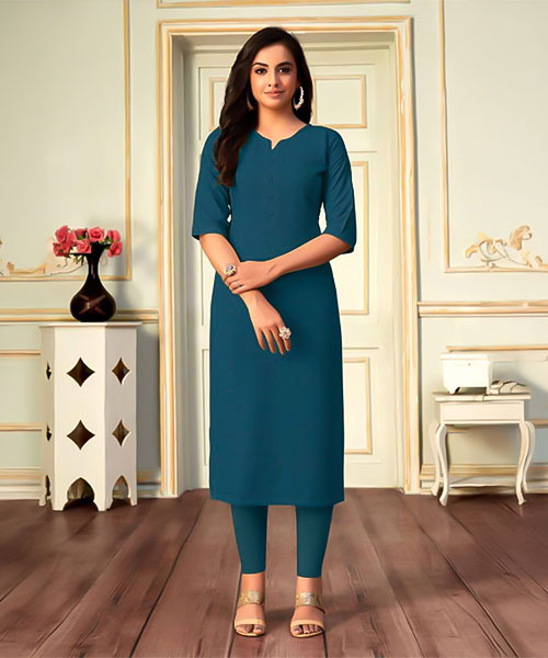 Blue  Rayon Casual Wear Kurti in coventry