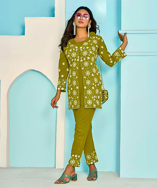 Green  Rayon Casual Wear Kurti in st davids
