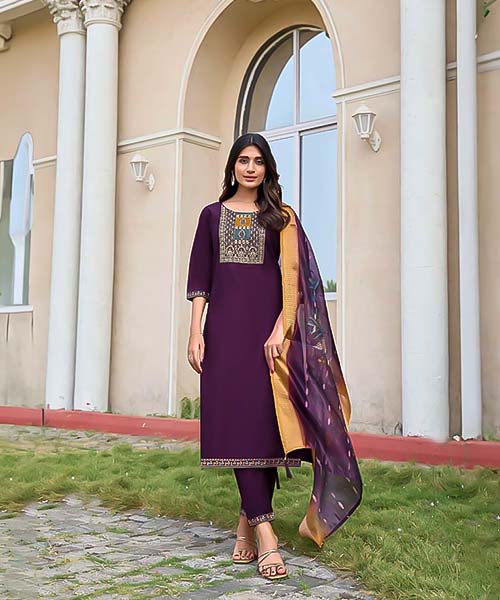 Violet Gadhwal Silk Casual Wear Kurti