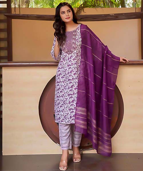 Purple Capsule Casual Wear Salwar Kameez in hereford