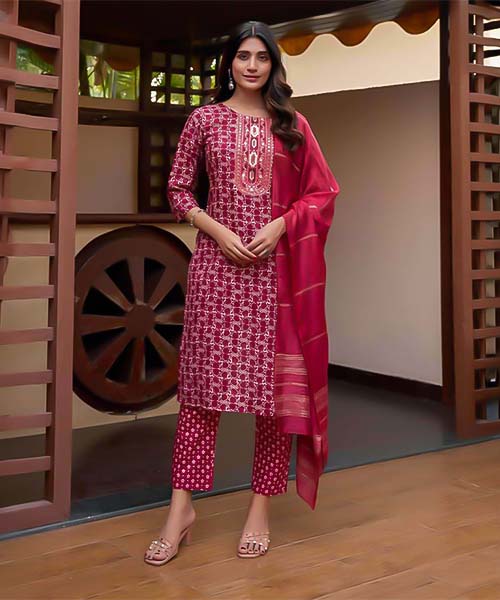 Red  Capsule Casual Wear Salwar Kameez in seattle
