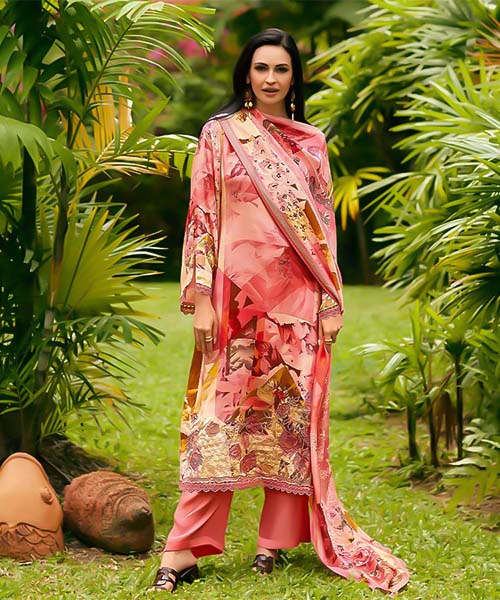 Pink  Viscose Cotton Party Wear Salwar Kameez in northampton