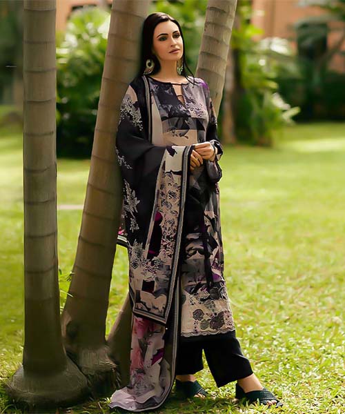 Black  Viscose Cotton Party Wear Salwar Kameez in northampton