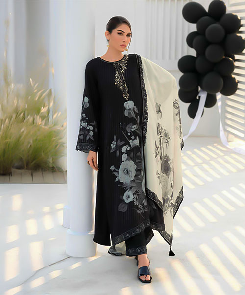 Black Muslin Party Wear Salwar Kameez