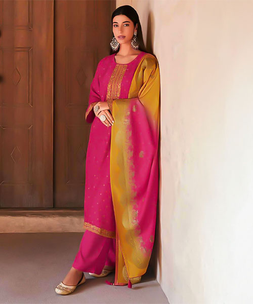 Pink  Viscose Party Wear Salwar Kameez in liverpool