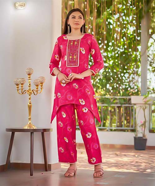 Red  Viscose Rayon Printed Kurti in san diego