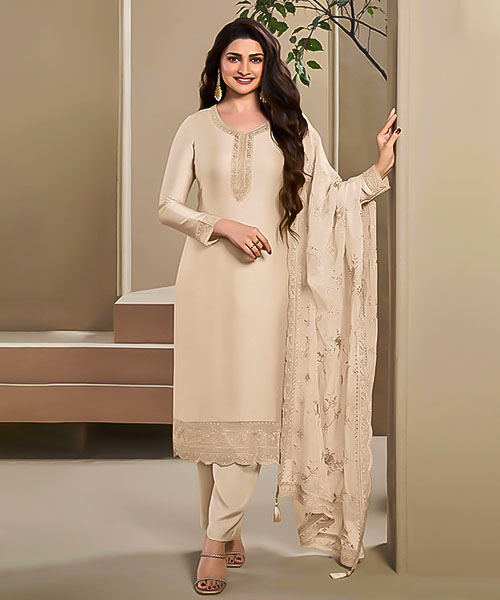 Vanilla  Silk Party Wear Salwar Kameez