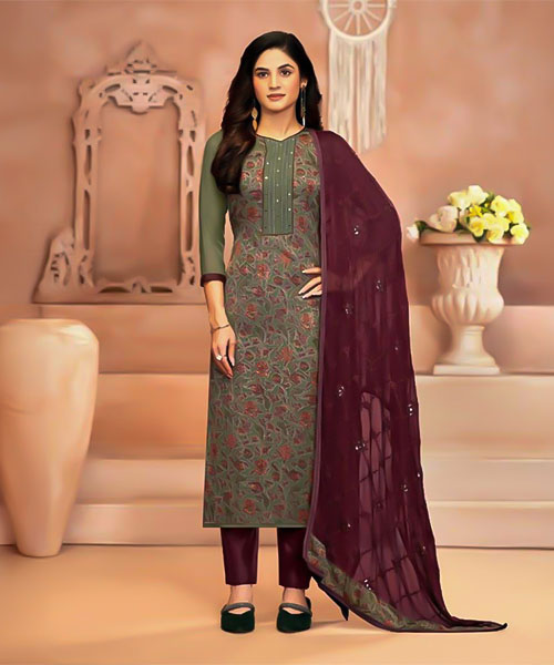 Green Georgette Casual Wear Salwar Kameez in austin