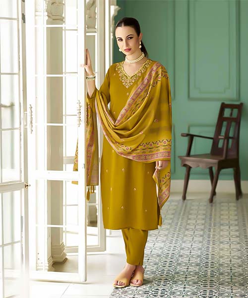 Yellow Rayon Casual Wear Salwar Kameez in seattle