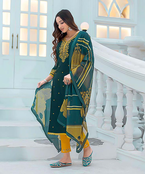 Green Modal  Casual Wear Kurti