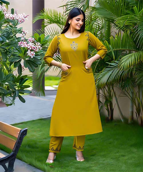 Yellow Cotton Casual Wear Kurti in southampton