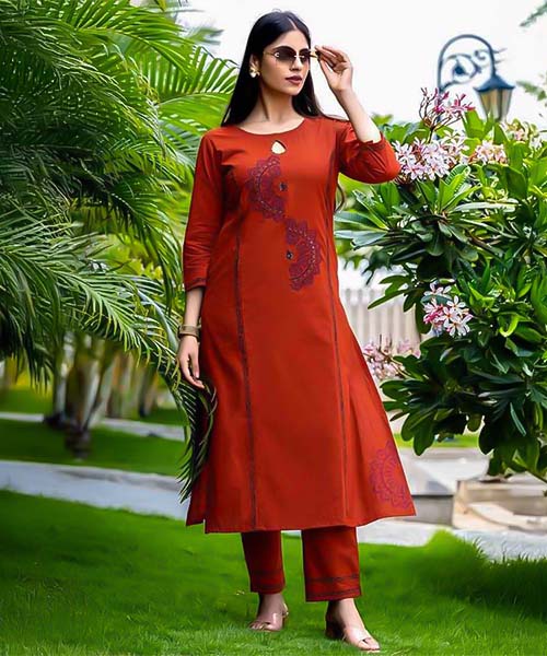 Brown  Cotton Casual Wear Kurti in southampton