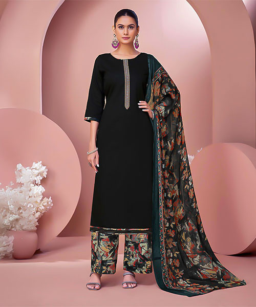 Black Zam  Casual Wear Salwar Kameez