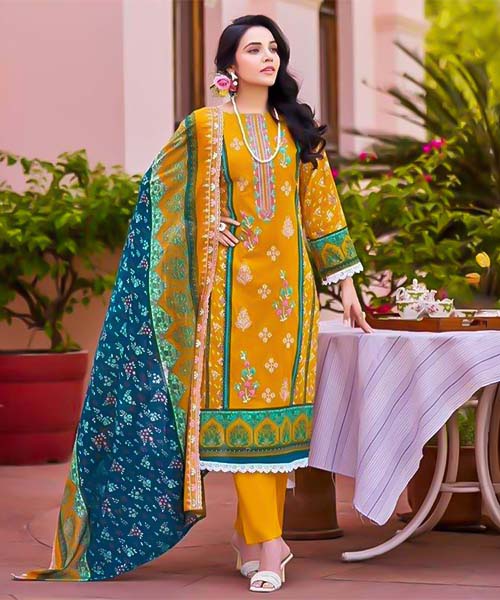 Yellow Cotton Casual Wear Salwar Kameez in seattle