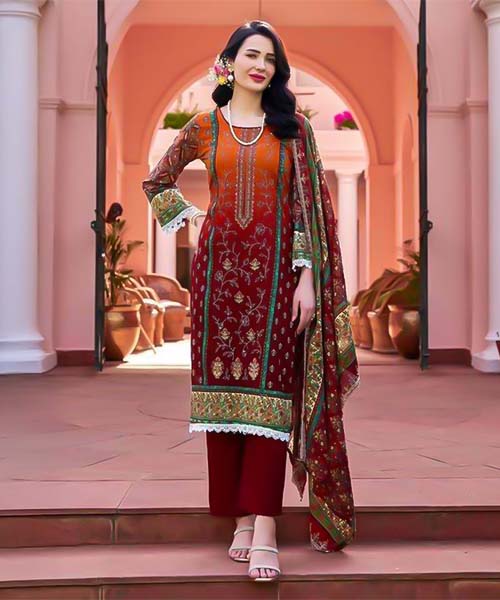 Brown Cotton Casual Wear Salwar Kameez in seattle