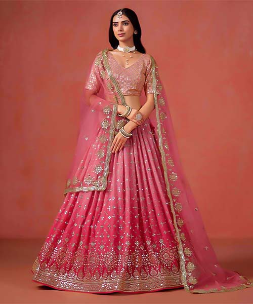 Pink  Fancy Designer Lehenga