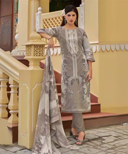 Grey Cotton Casual Wear Salwar Kameez in northampton